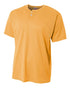 A4 Youth 2-Button Mesh Henley (NB4130), Color 'Gold'